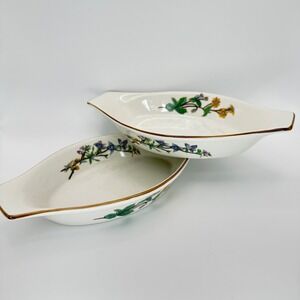 Woodhill Fine Bakeware Au‎ Gratin Dishes Floral Design Oven Safe Set of 2